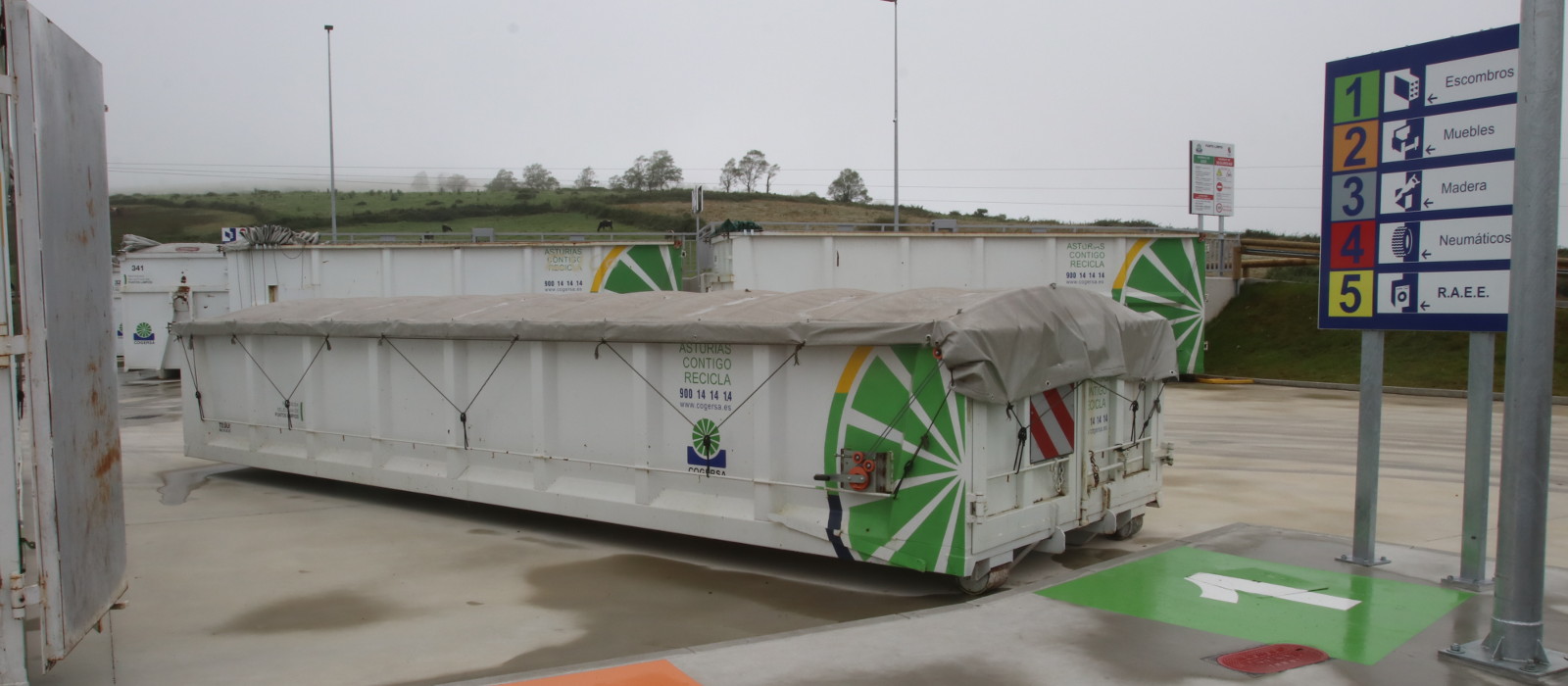 Los Puntos Limpios gestionados por COGERSA vuelven a estar operativos