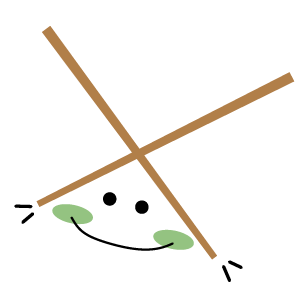 Pequeños restos de madera como palos de helado o palillos